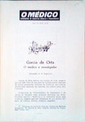 GARCIA DE ORTA. O MÃ©dico e Investigador.