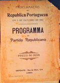 PROCLAMAÃ‡ÃƒO DA REPUBLICA PORTUGUEZA EM 5 DE OUTUBRO DE 1910. Programa do Partido Republicano.
