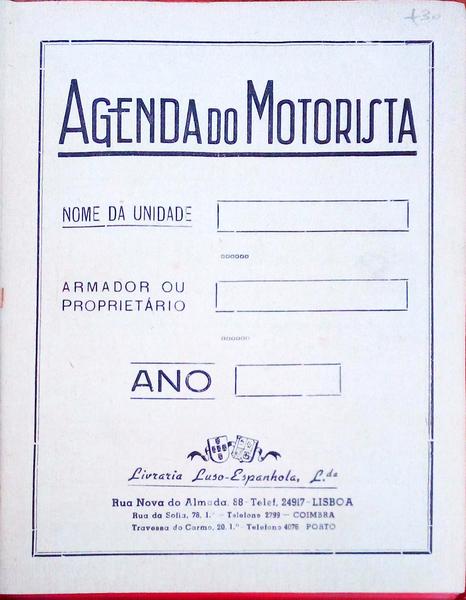 AGENDA DO MOTORISTA.
