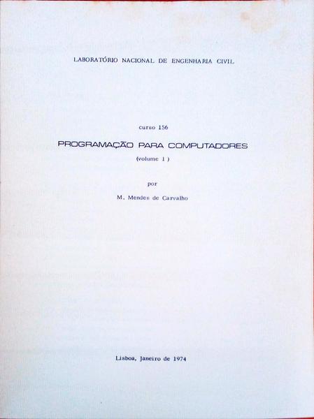 PROGRAMAÃ‡ÃƒO PARA COMPUTADORES.