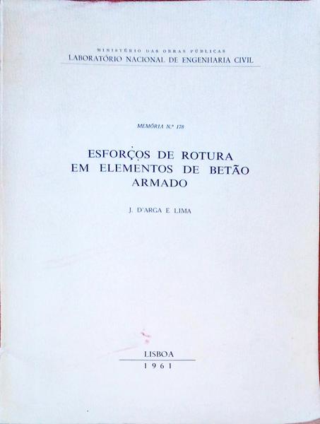ESFORÃ‡OS DE ROTURA EM ELEMENTOS DE BETÃƒO ARMADO.