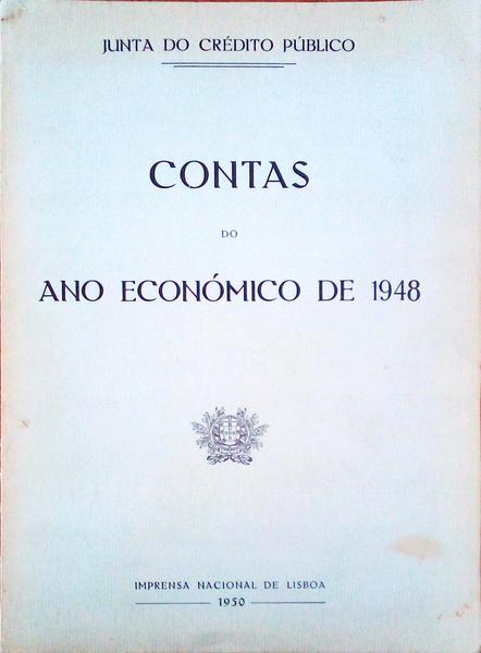 CONTAS DO ANO ECONÃ“MICO DE 1948.