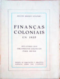 FINANÃ‡AS COLONIAIS EM 1935. RelatÃ³rio dos OrÃ§amentos Coloniais para 1935-1936.
