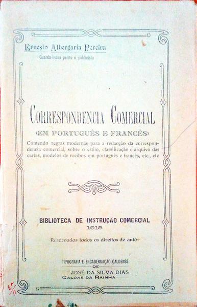 CORRESPONDENCIA COMERCIAL. (EM PORTUGUÃŠS E FRANCÃŠS)