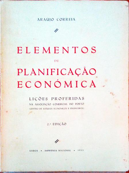 ELEMENTOS DE PLANIFICAÃ‡ÃƒO ECONÃ“MICA.