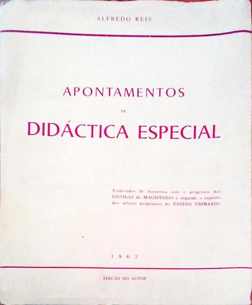 APONTAMENTOS DE DIDÃCTICA ESPECIAL.
