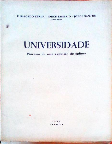 UNIVERSIDADE PROCESSO DE UMA EXPULSÃƒO DISCIPLINAR.