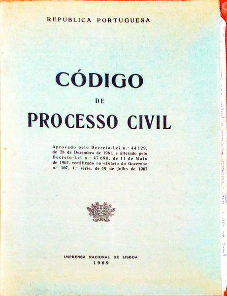 CÃ“DIGO DE PROCESSO CIVIL.