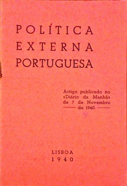 POLÃTICA EXTERNA PORTUGUESA.