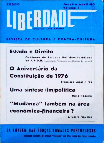 LIBERDADE. Revista de Cultura e Contra-Cultura. Volume 1.