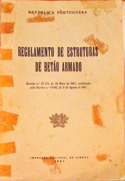 REGULAMENTO DE ESTRUTURAS DE BETÃƒO ARMADO.