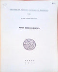 NOTA BIBLIOGRÃFICA.