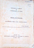 DIREITO CONSTITUCIONAL. Aditamentos Sobre Actos Constitucionais.