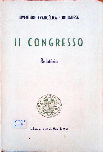 SEGUNDO CONGRESSO: RELATÃ“RIO.