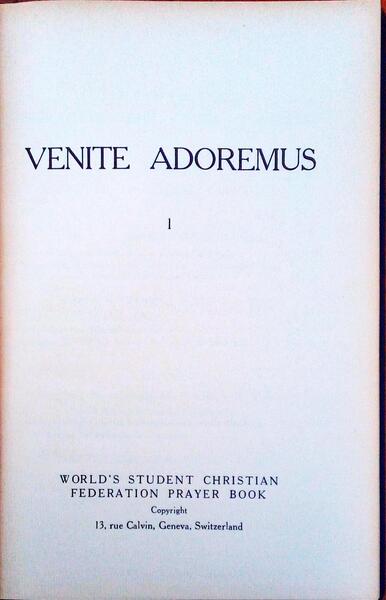 VENITE ADOREMUS.
