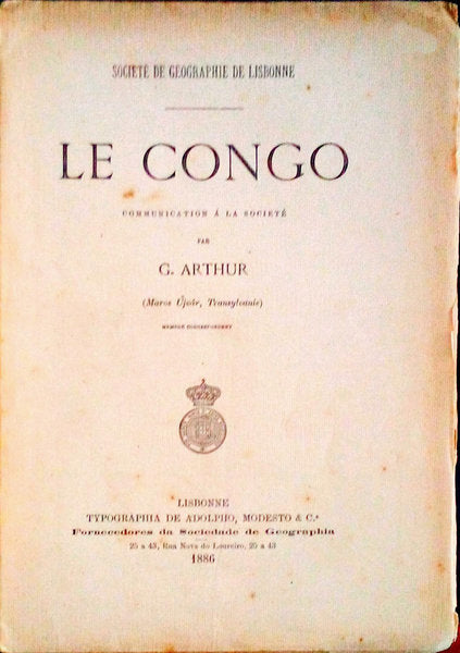 LE CONGO. Communication Ã¡ la SocietÃ©.
