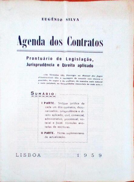 AGENDA DOS CONTRATOS.