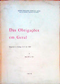 RODRIGUES BASTOS. (Jacinto Fernandes) DAS OBRIGAÇÕES EM GERAL.