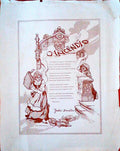 FOLHA VOLANTE ILUSTRADA COM POEMA DE JÃšLIO DANTAS.