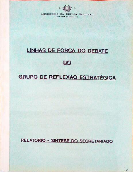 LINHAS DE FORÃ‡A DO COMBATE DO GRUPO DE REFLEXAO ESTRATÃ‰GICA.