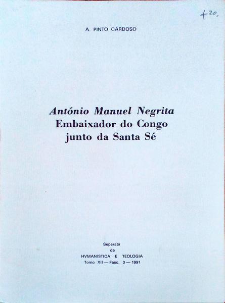 ANTÃ“NIO MANUEL CABRITA EMBAIXADOR DO CONGO JUNTO DA SANTA SÃ‰.