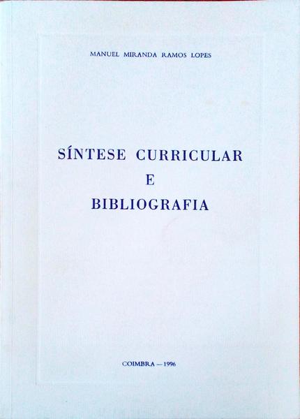 SÃNTESE CURRICULAR E BIBLIOGRAFIA.