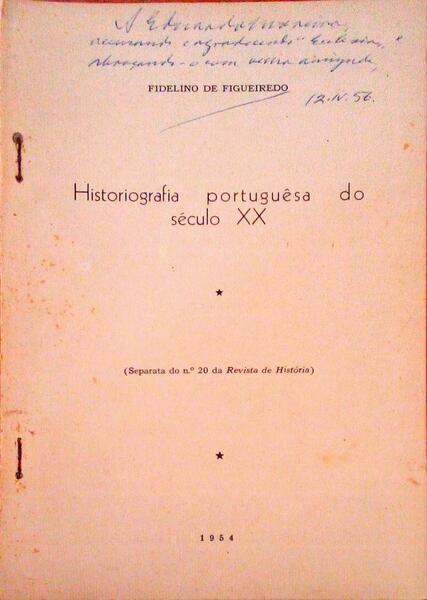 HISTORIOGRAFIA PORTUGUÃŠSA DO SÃ‰CULO XX.