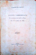 SEGUNDA COMMEMORAÃ‡ÃƒO. Da Apotheose de JoÃ£o de Deus.