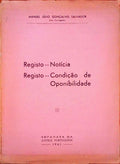 REGISTO NOTÃCIA. REGISTO CONDIÃ‡ÃƒO DE OPONIBILIDADE.