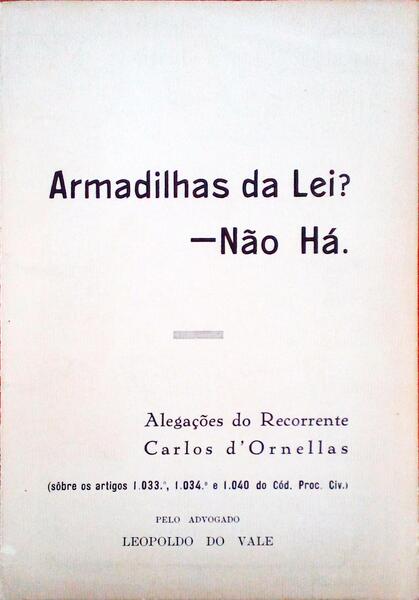 ARMADILHAS DA LEI? -NÃƒO HÃ