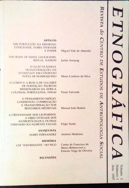 ETNOGRÃFICA. Revista do Centro de Estudos de Antropologia Social.