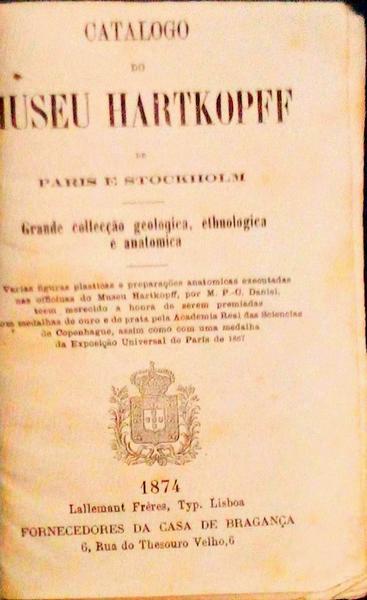 CATALOGO MUSEU HARTKOPFF DE PARIS E STOKHOLM.
