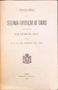 PROGRAMMA PARA A SEGUNDA EXPOSIÃ‡ÃƒO DE GADOS.
