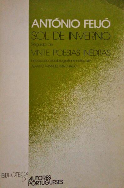 SOL DE INVERNO SEGUIDO DE VINTE POESIAS INÃ‰DITAS.