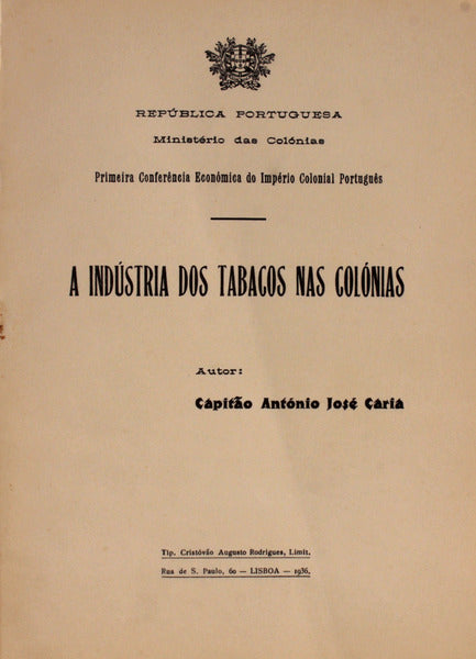 A INDÃšSTRIA DOS TABACOS NAS COLÃ“NIAS.