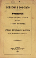 BOM-SENSO E BOM-GOSTO.