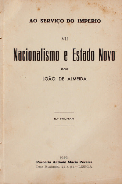 NACIONALISMO E ESTADO NOVO. [5.Âº MILHAR]
