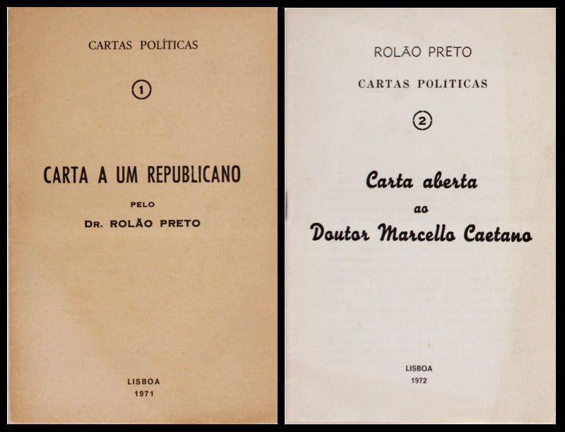CARTA A UM REPUBLICANO. [2 VOLS.]